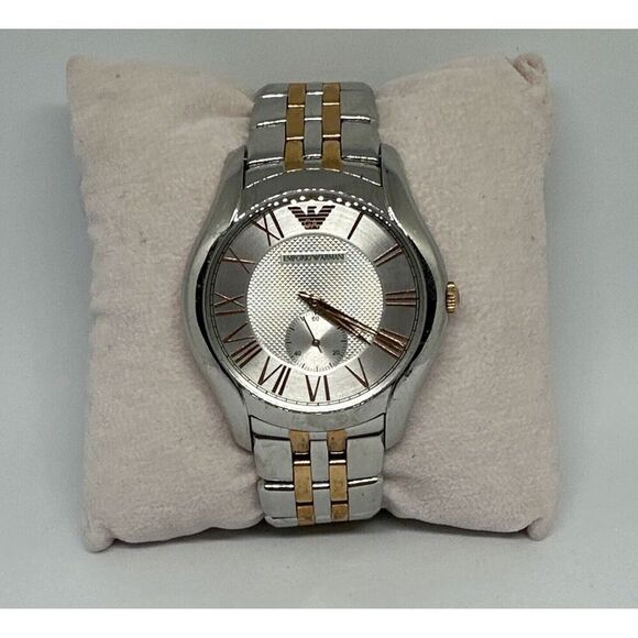 Emporio Armani AR1824 Men's Stainless Steel Analog Dial Quartz Wristwatch HME122 - Picture 1 of 11